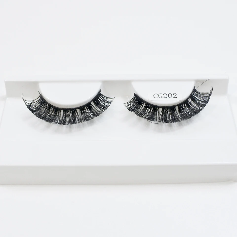 D Curl Russian Strip Lashes New Arrival 10mm-18mm Volume Fluffy Eyelashes Makeup Fake Eyelashes