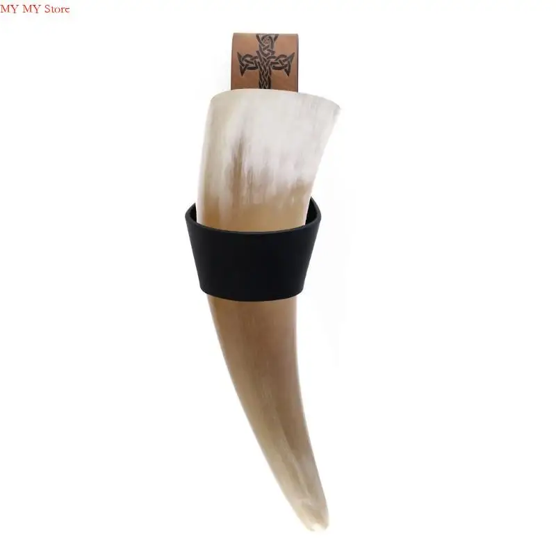 N1He Middeleeuwse PU Leather Case Historical Costume Prop Praktische re -enactmentuitrusting