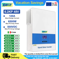 ‌EASUN 6.2KW 6KW 48V Hybrid Solar Inverter MPPT 120A Off-Grid 230V EU Certified Solar for Home System with WiFi Lithium BMS