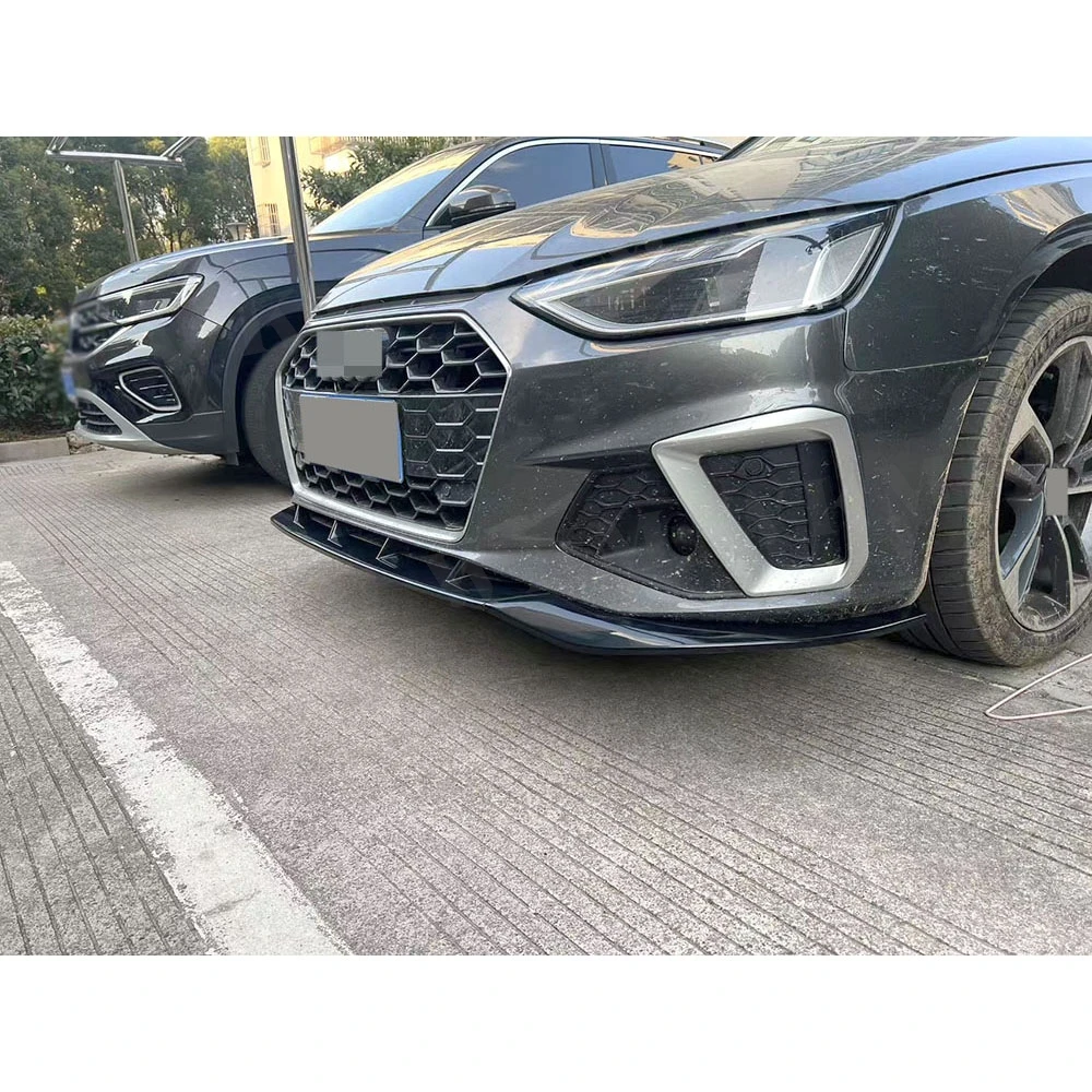 

3PCS Gloss Black Front Lip Spoiler For Audi A4 Sline S4 2020-2025 Non Standard Bumper Guard Car Styling