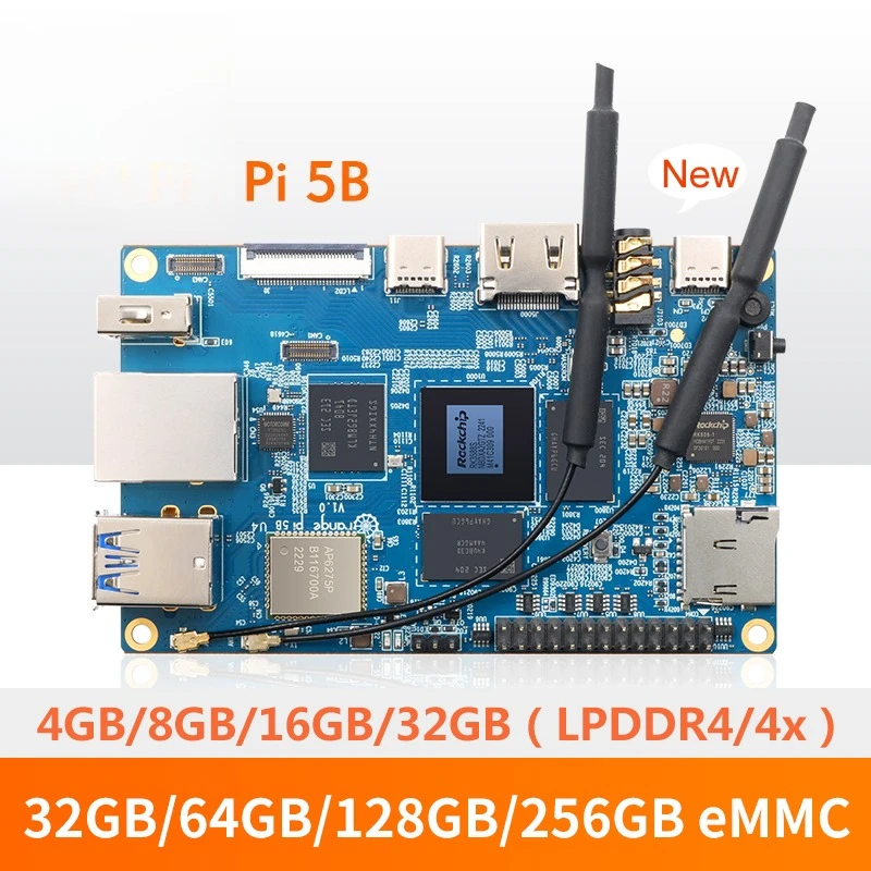 Плата разработки 5B Ruixin Mi-cro 3588S, встроенное декодирование EMMC256G, 8K, Wi-Fi