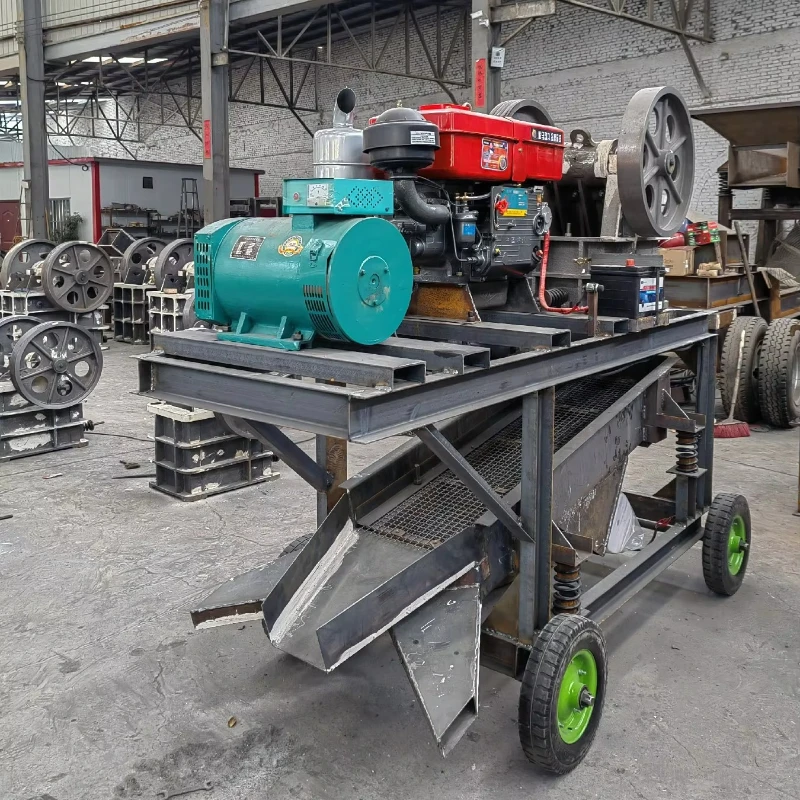 Quarry Jaw Crusher Machine for Iron Ore Crushing Easy Transport Customized Rock Crushing Plant for Road Construction