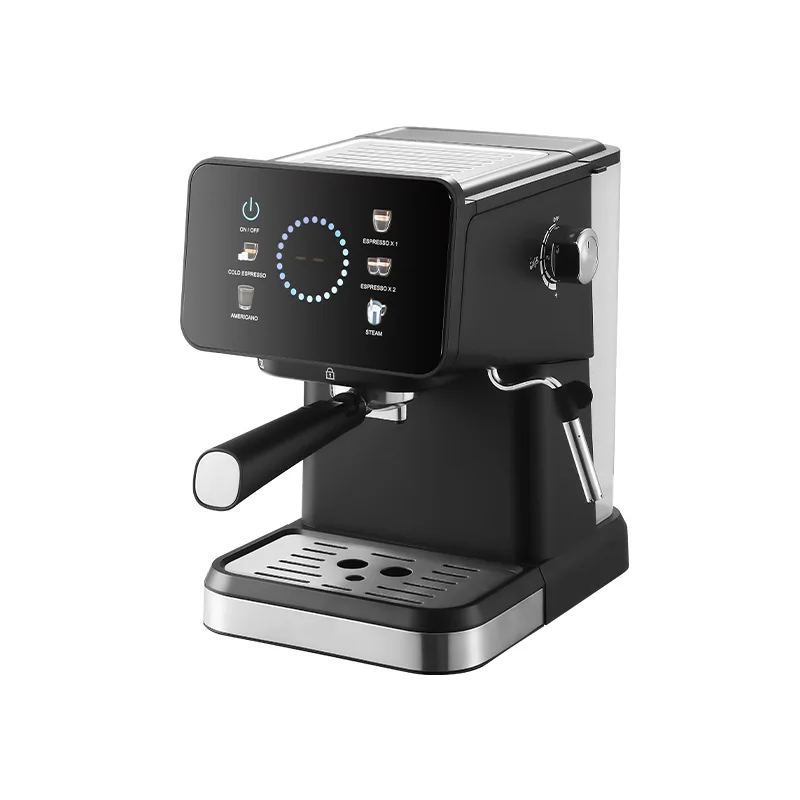 Home Semi-automatic Espresso Cold and Hot Double Brew Smart Control Color Screen Integrated Coffee Machine