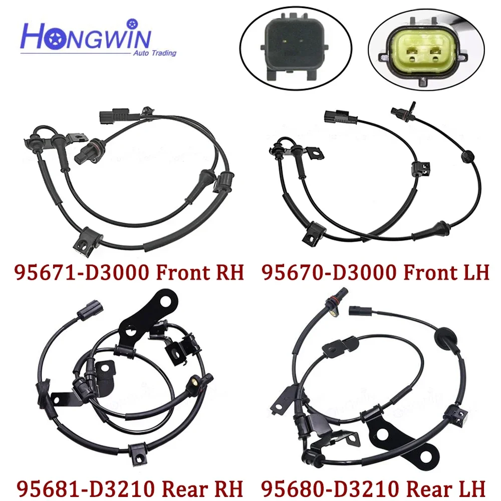 95671-D3000 95670-D3000 95681D3210 95680D3210 Front Rear ABS Wheel Speed Sensor Fits Hyundai Tucson 2015-2017 4WD TCI/GDI