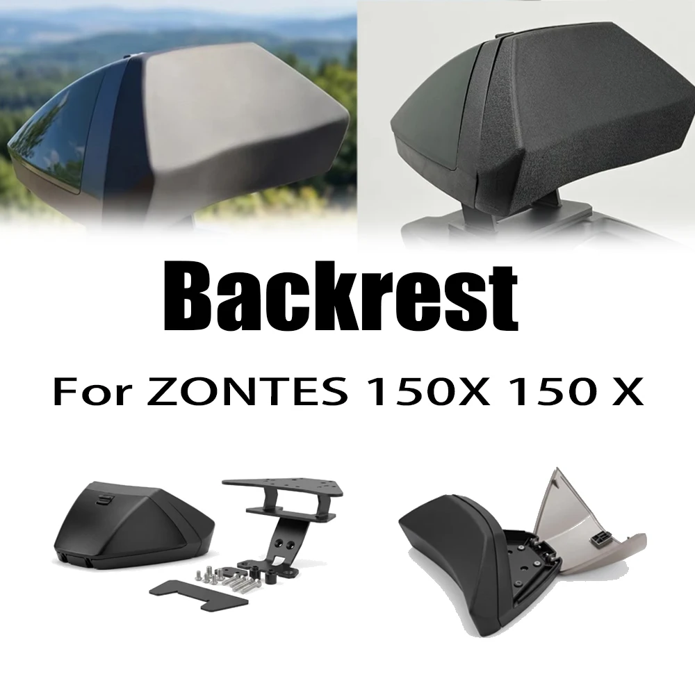 Lumbar Support Backrest with Storage for ZONTES 150X Rear Passenger New Motorcycle Accessories