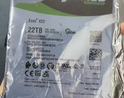 

For ST22000NM000E 22T SAS EXOS X22 3.5 server hard drive