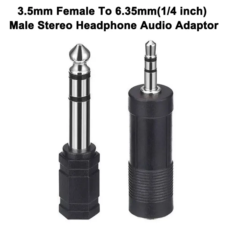 

3.5mm Female To 6.35mm(1/4 inch) Male Stereo Headphone Audio Adaptor/Microphone Plug Jack Adapter Converter