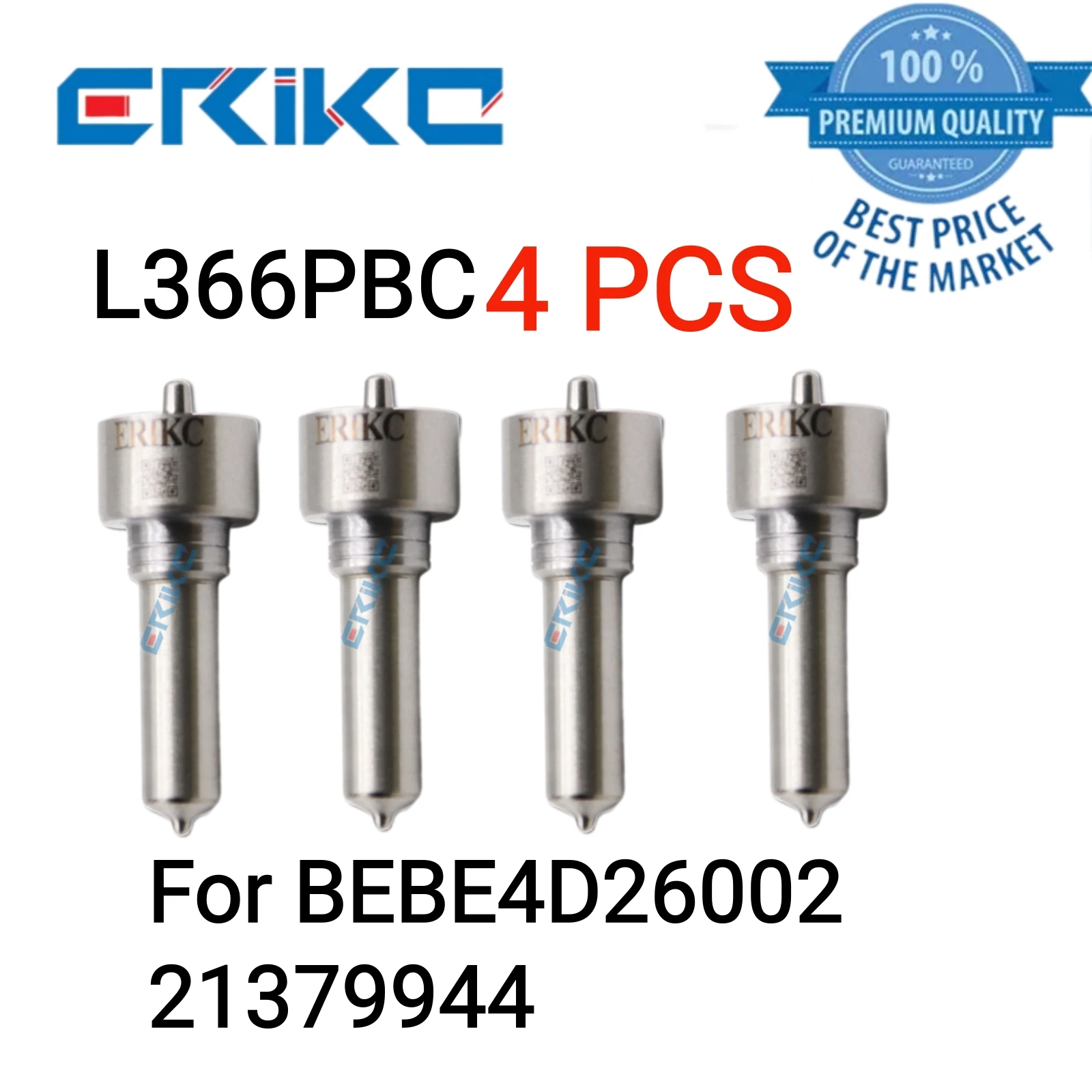 

4 PCS L366PBC Jet Nozzle L 366 PBC Nozzle Spray L366 PBC Injector Nozzle for Delphi BEBE4D26002 21379944