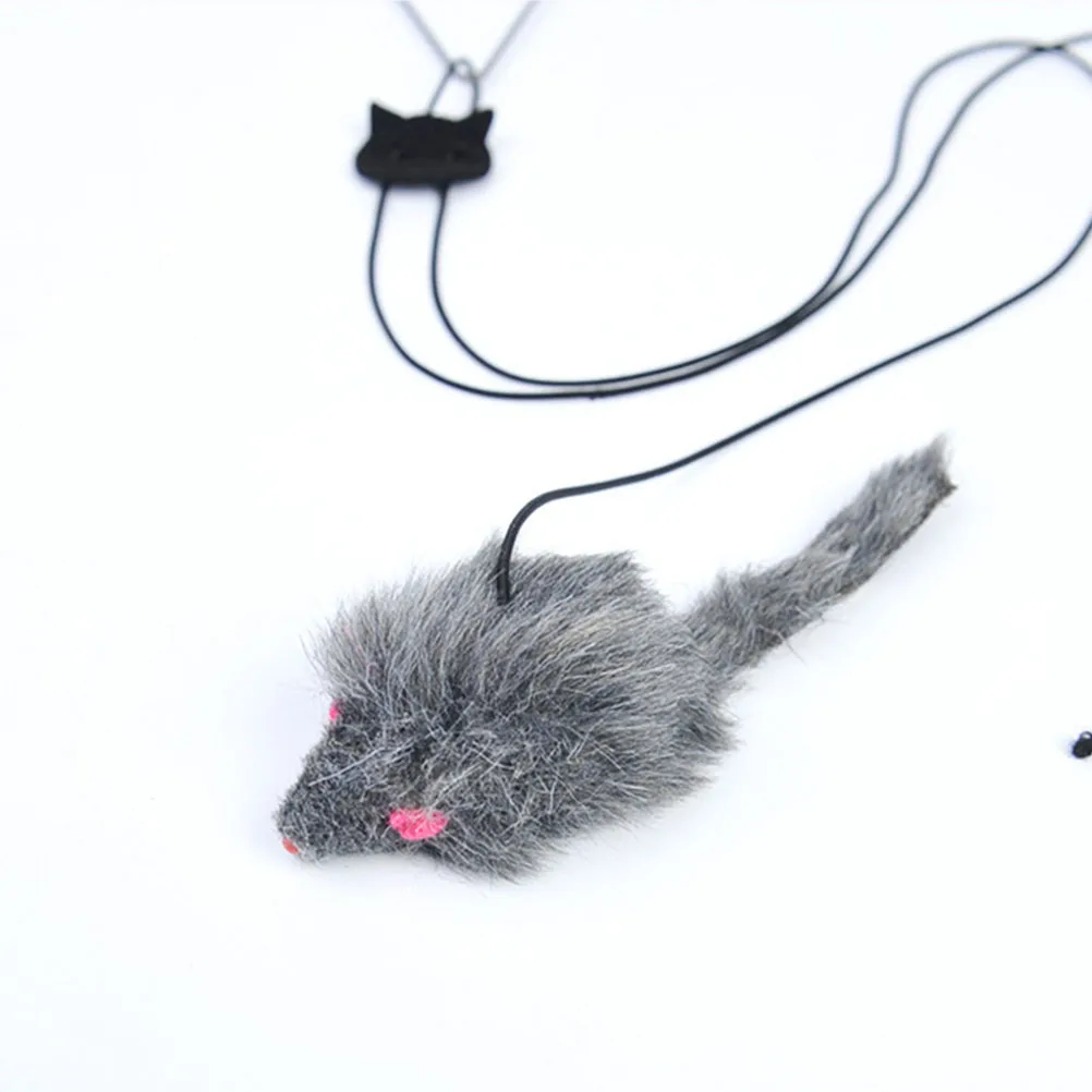 

Cotton Rope Kitten Teaser Toy Interactive Adjustable Length Cat Exercise Accessory