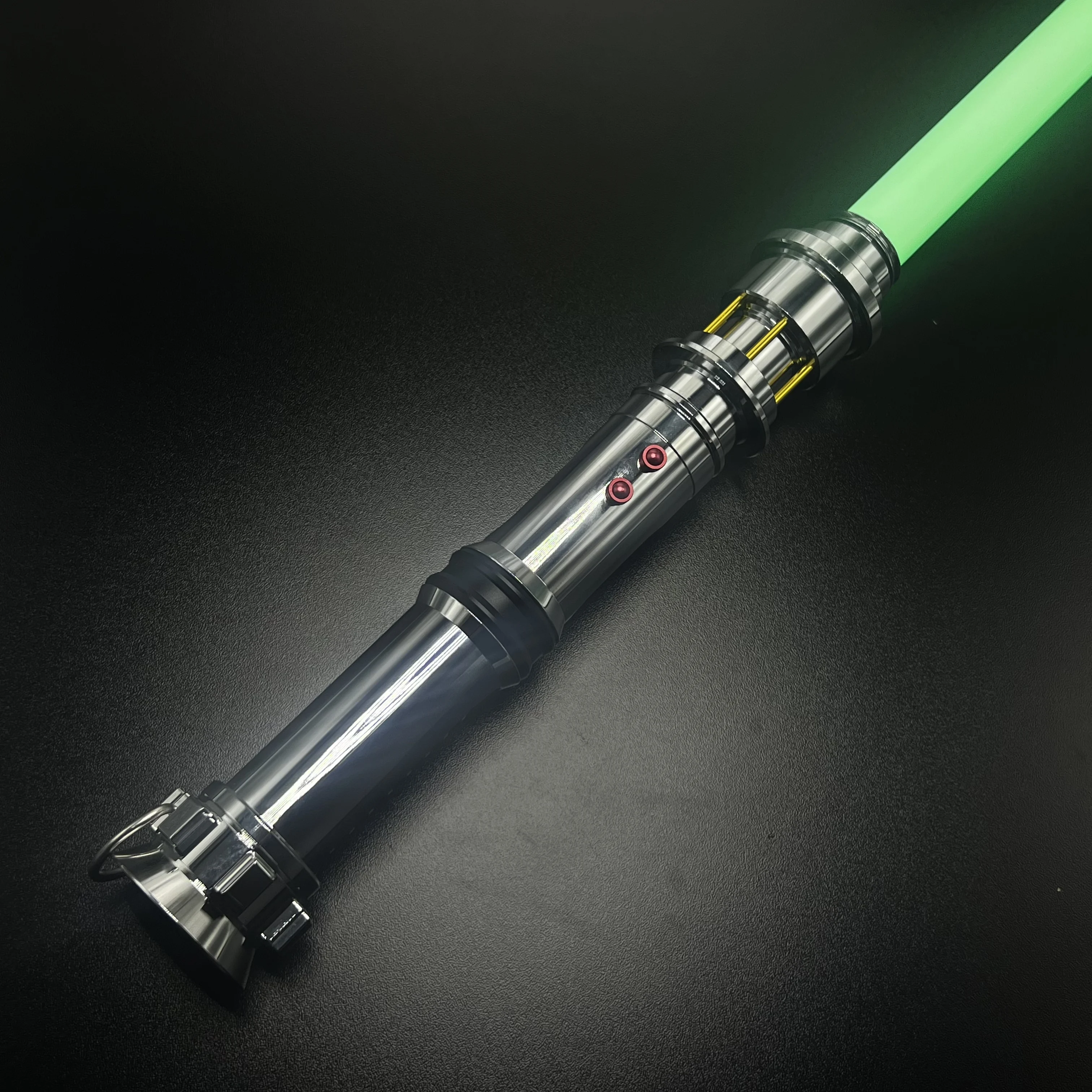 

Световой меч Kai te Jin Proffie2.2 чувствительный к прикосновению, гладкое качание, металлическая текстура, двустороннее дуель, пиксели RGB,