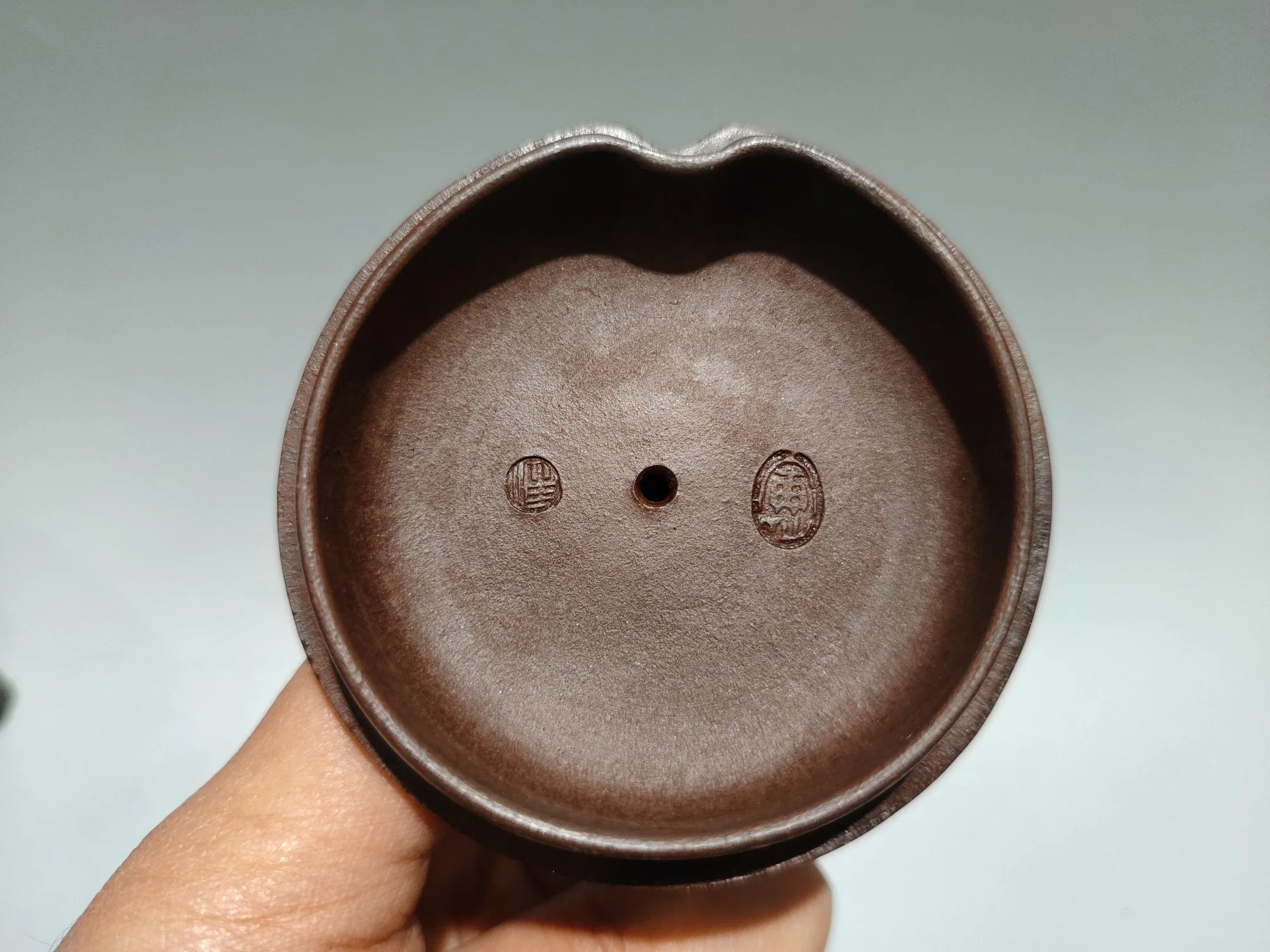Purple Clay Pot Three Monkey Statue Cover Maple Leaf Pattern Tree root texture Three legged pot Kettle Teapot  Pot Tea
