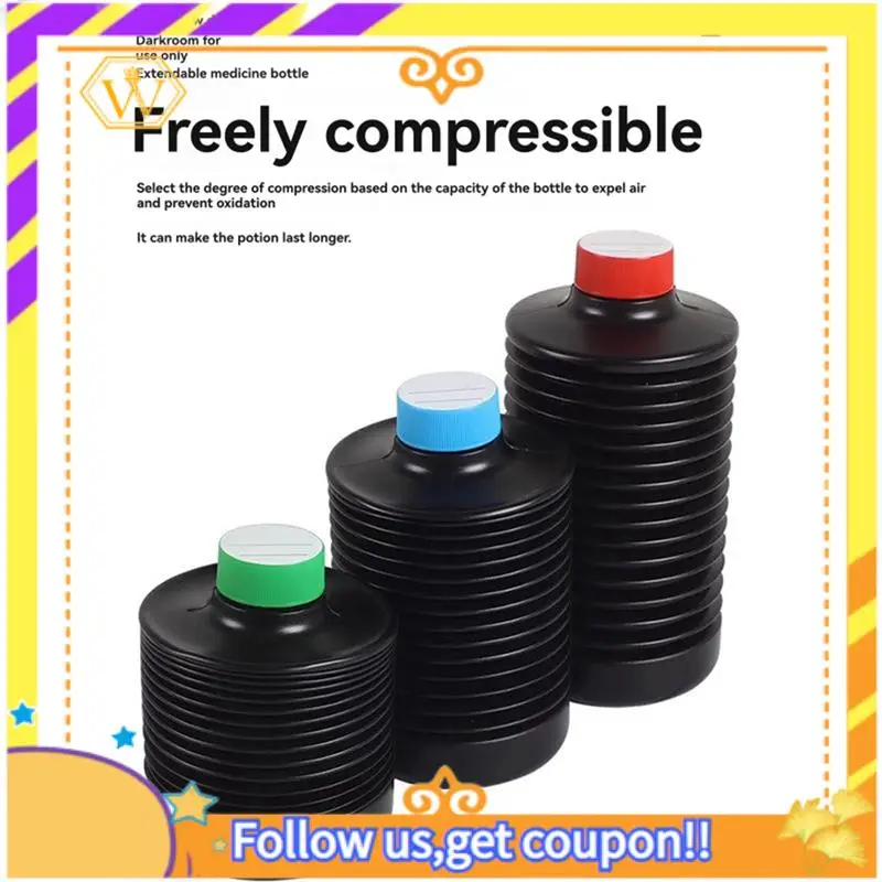 

Latest-Storage Bottles For Darkroom Chemical Film Developing Anti-Oxidation Development Fixing Stop Fluid Bottle Sealed 1L
