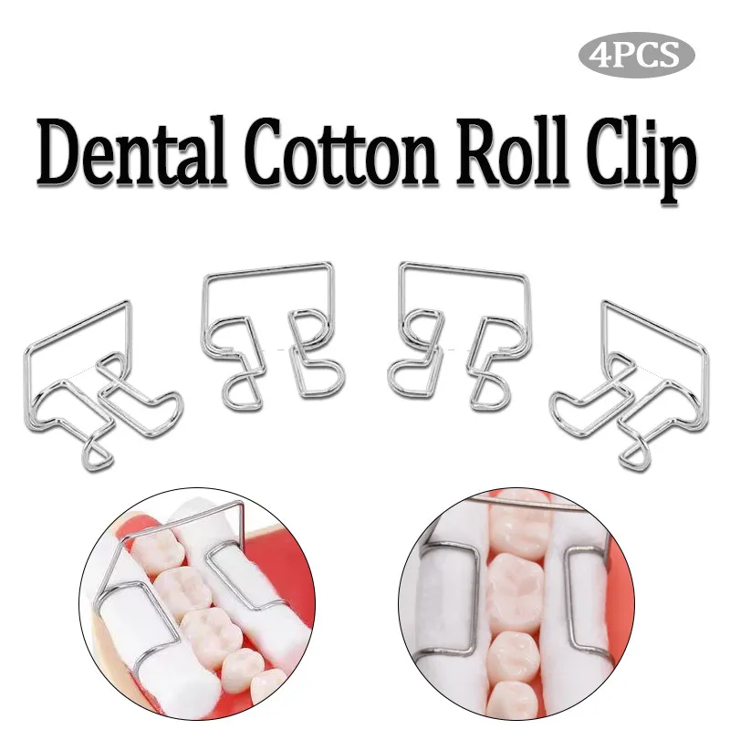 

4 шт., стоматологические расходные материалы, зажимы для рулонов полости рта, зажимы для рулонов хлопка, зажимы для рулонов хлопка из нержавеющей стали