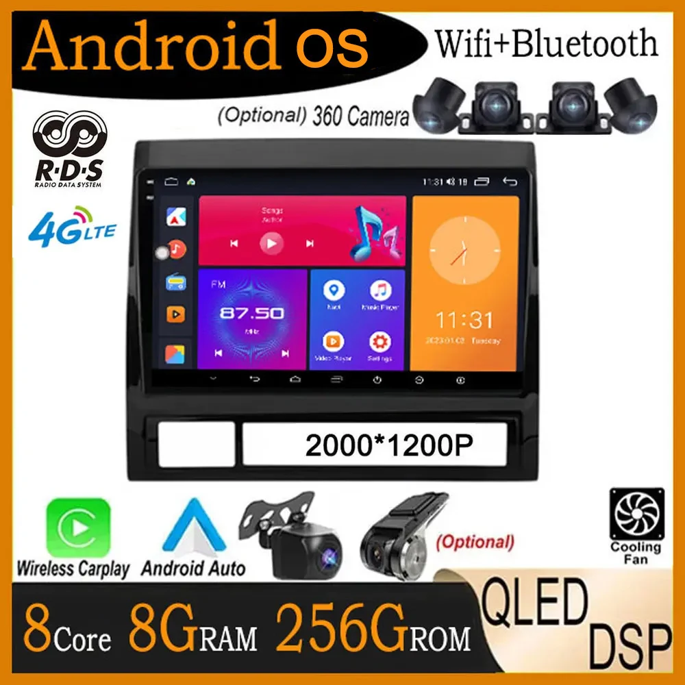 

Touch Screen Android 14 For Toyota Tacoma 2 N200 Hilux 2005-2015 GPS Navigation Steering Wheel Control Multimedia Carplay Auto