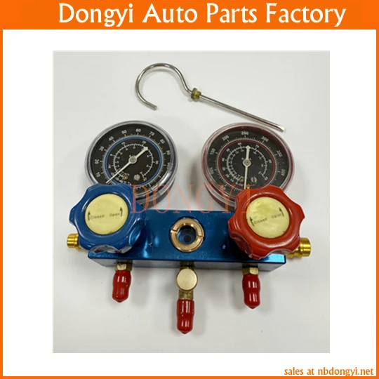 

R134a Manifold Gauge Fluorinated Refrigerant Dual Gauge Valve CT-S36G QC-12