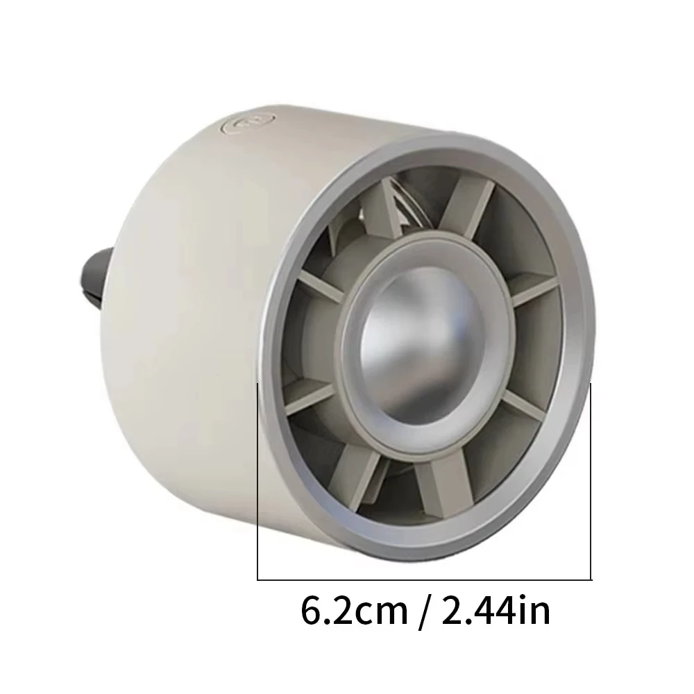 Car Air Vent Fan Portable Mini Cooling Fan Adjustable Wind Speed Ambient Light Universal USB Car Accessories view 5