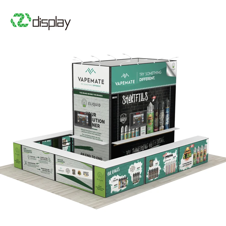 Einfach zu montierender 20x20 6x6 spezifischer Inselmodularer tragbarer Ausstellungsstandständer mit Tür und Stauraum