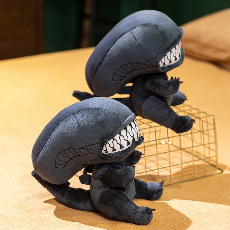 Adorabile Peluche Alieno Xenomorfo, Bambole di Peluche Cartoon, Giocattoli Morbidi Imbottiti per Ragazzi e Ragazze, Regali di Compleanno e Natale per Fan