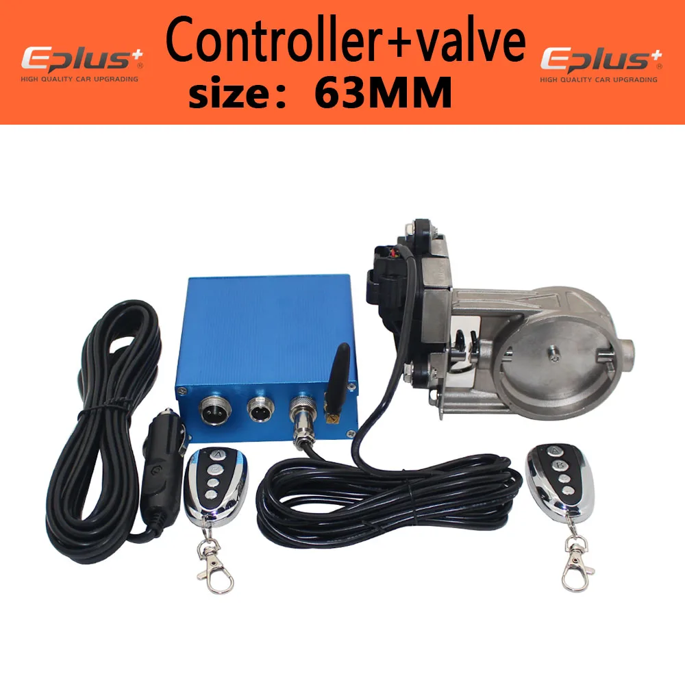 EPLUS Universele Auto Uitlaatpijp Elektrische Klep Kit Multi-hoek Modus 51 60 63 70 76 MM Controller apparaat Afstandsbediening Kit
