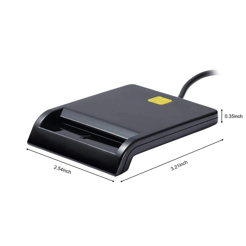 USB Smart Card Reader For Bank Card IC/ID EMV Card Reader For Windows 7 8 10 Linux OS USB-CCID ISO 7816