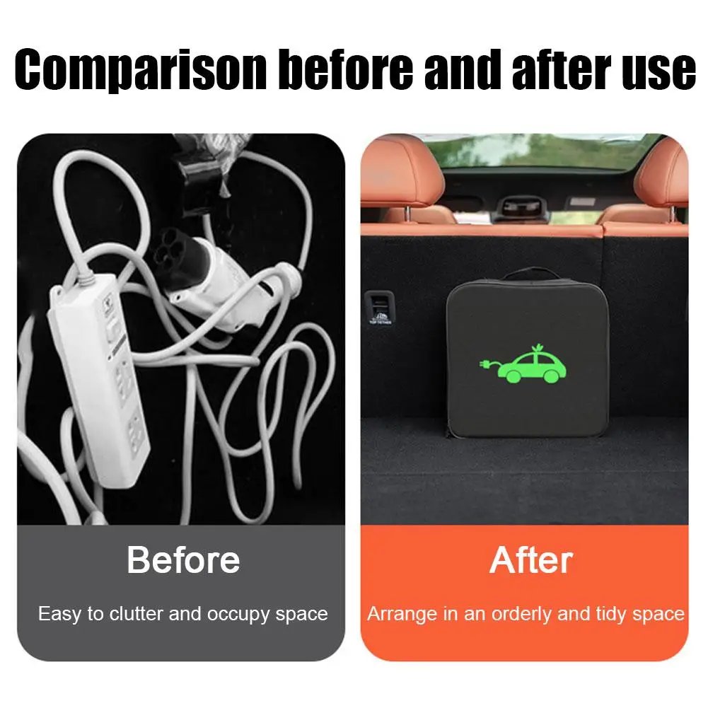 الطاقة مركبة شحن بندقية قطع غيار السيارات شحن كابل محمول امتصاص حقيبة التخزين صدمة مقاوم للماء لهب Retarda 2026 #1