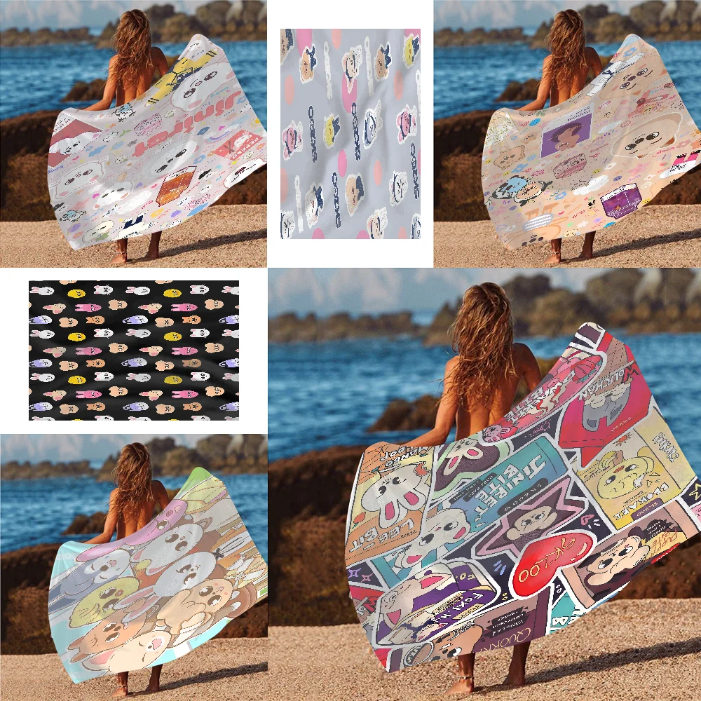 S-Stray K-Kids S-SkzooS Towel Microfiber Beach Towel Print  Quick-Dry Bath Towels Light Travel Blanket Soft Bath Towel