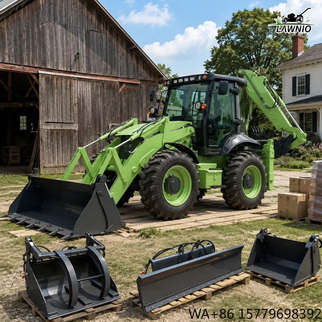 Bulk Purchase Support Backhoe Loader  with 70kW  Engine Multipurpose Operation for Road Construction Wheel Loader