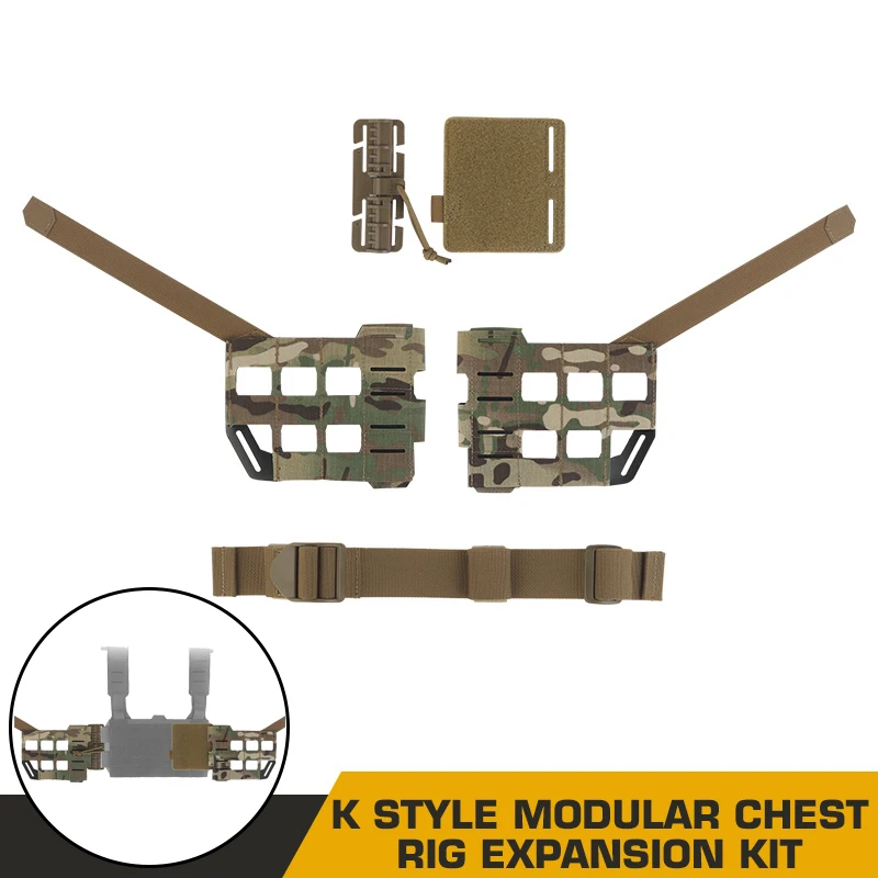Modular Chest Rig Expansion Kit – MOLLE Quick Release Harness System for Training, Hiking, Hunting & Outdoor Activities