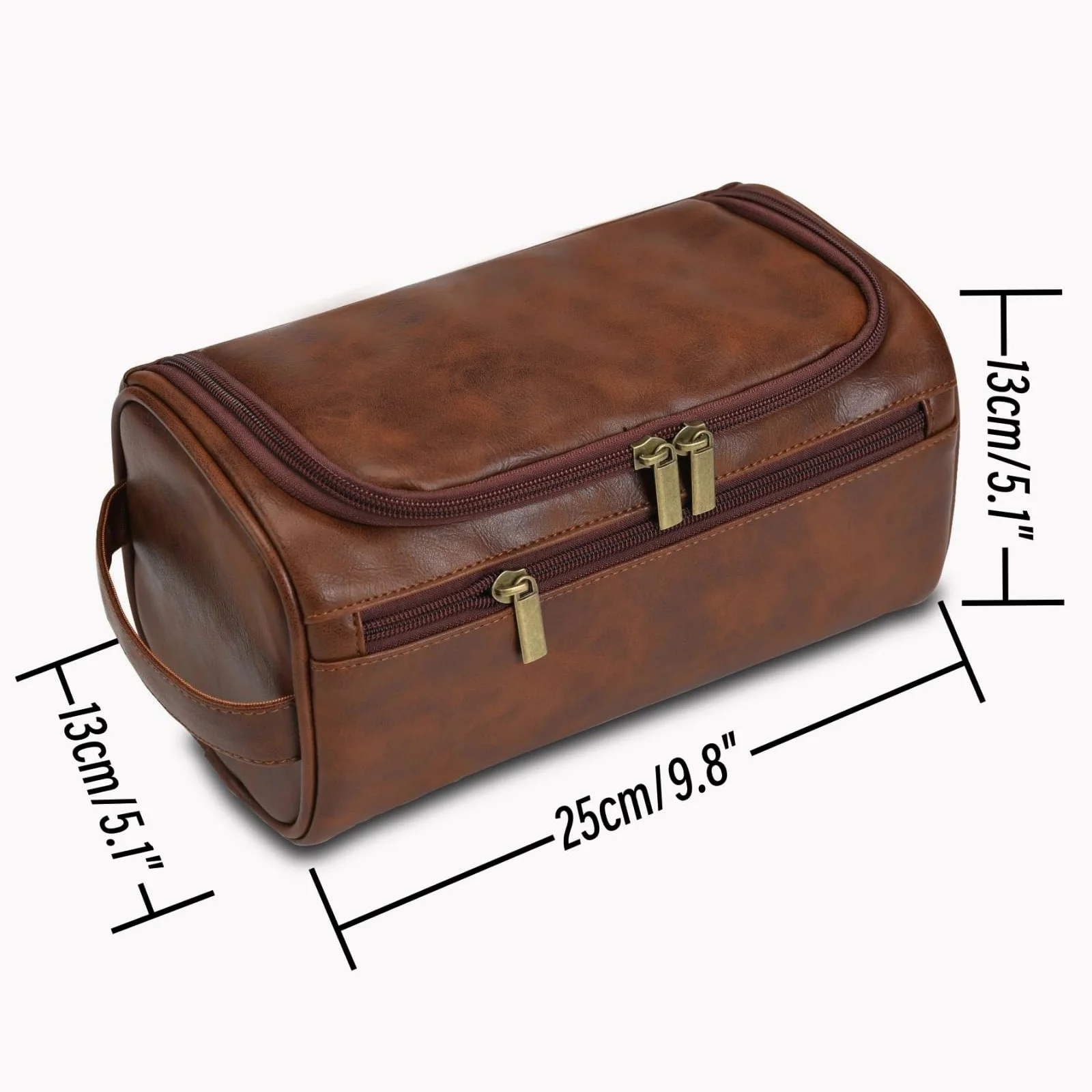 Vintage Luxury Toiletry Bag Travel Necessary Business Cosmetic Makeup Cases Male Hanging Storage Organizer Wash Bags for Men