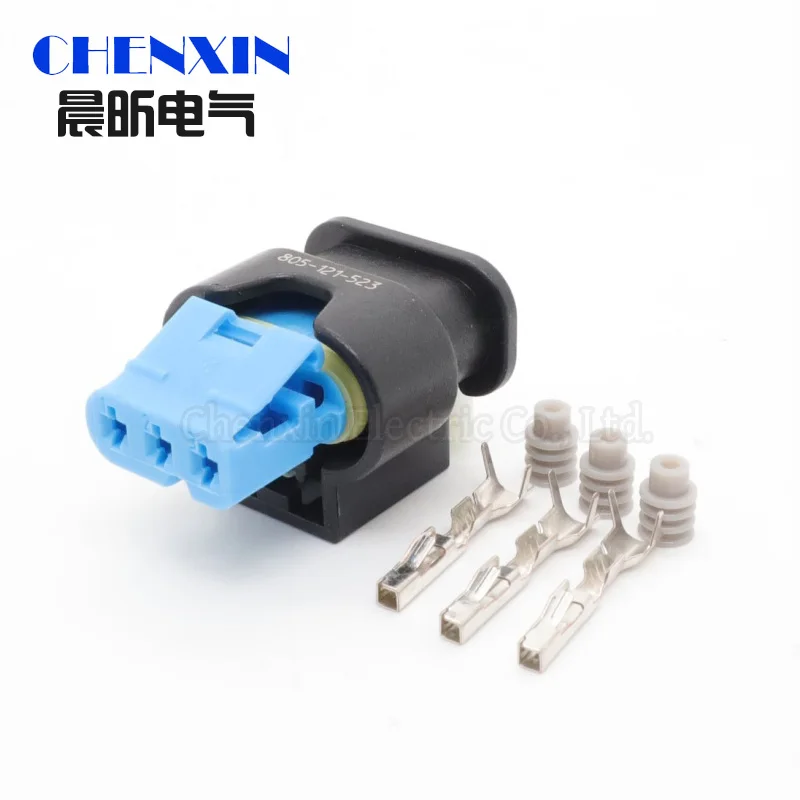 3 Pin Female Automotive Waterproof Connector Reversing Radar Camshaft Sensor Plug 55565709