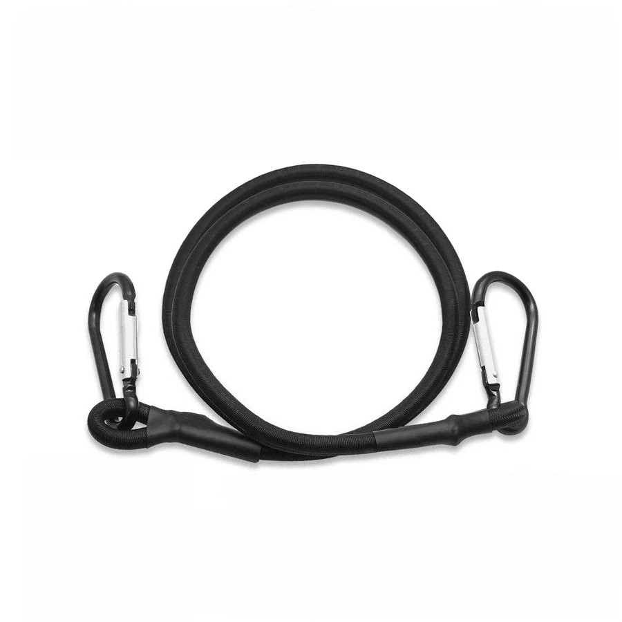 6mm Thick Elastic Bungee Cords with Metal Carabiner Hooks, 30/60/90/120/150cm Stretch Ropes for Bike, Car Luggage & Roof Rack Ca