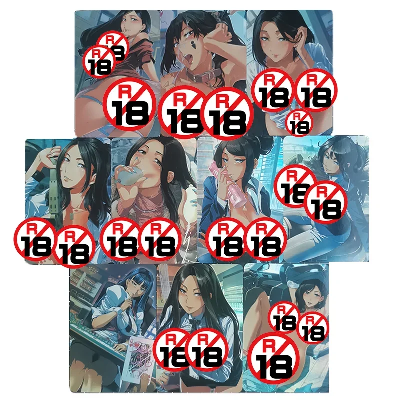 10PCS/Set Sexy Anime Game Girl Cards COMIC MILF Vol.30 Hentai Comics Big Boobs Teacher Game Collection Cards Toys Christmas Gift