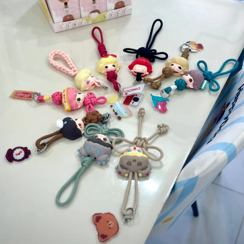 

Genuine Popmart Dimoo Dating Series Lanyard Blind Box Phone Charm Cute Keychain Lovely Gift For Girl Home Decoration Gk