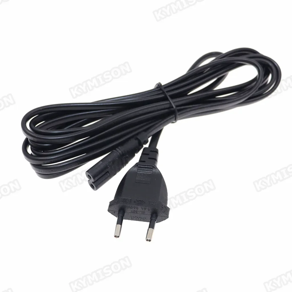 EU To IEC 320C C7 AC power cord Schuko CEE7/16 to C7  Firgure 8 Power lead cable for samsung Philips Sony LED TV 3m/5m