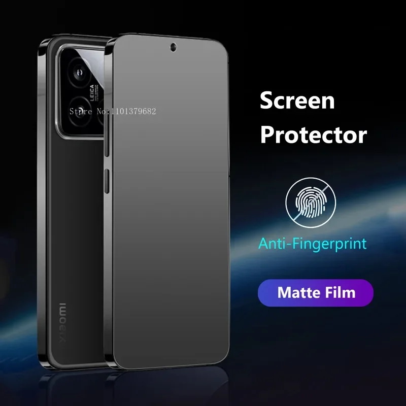 For Xiaomi Mi 14 Pro 14Pro Full Cover Matte Real Soft Hydrogel Film No Fingerprint Frosted Game Screen Protector