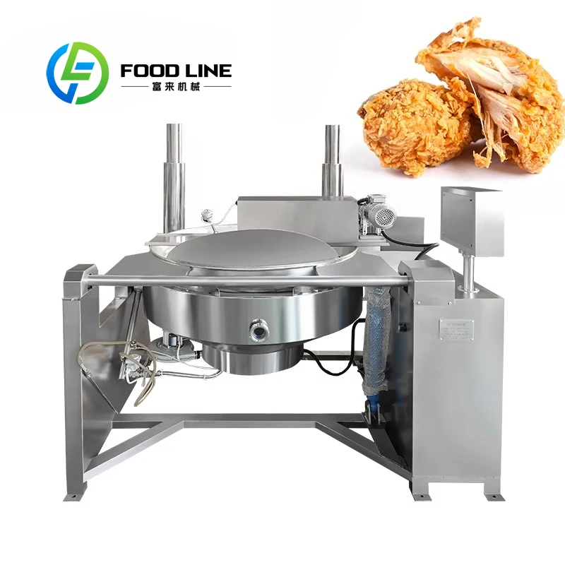 Industrial Full Automatic Blanching Frying Machine for French Fries Nut Gas Processing Line Customized