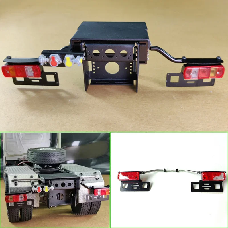 1:14th Scale Simulation Heavy Duty Drag Head Column Type Tail Beam for Tamiya RC Truck SCANIA BENZ MAN Car