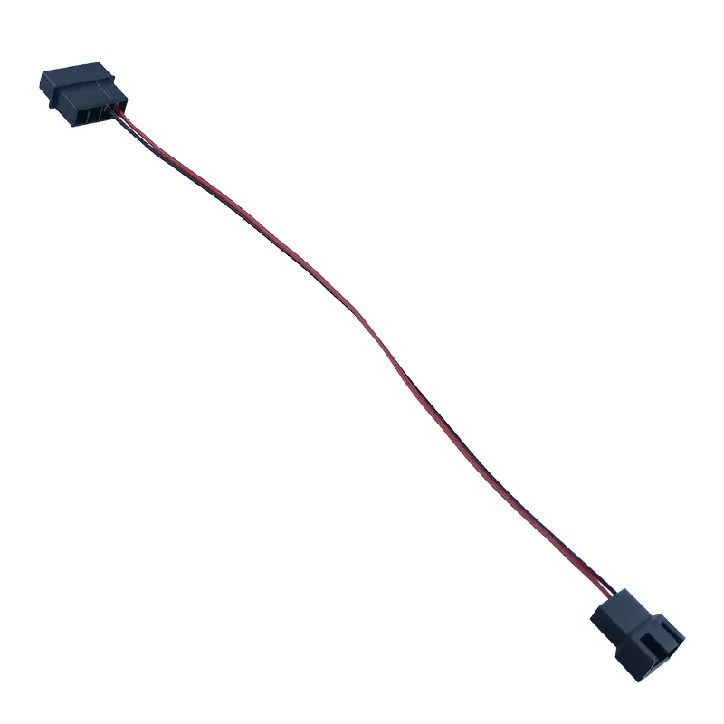 10Pcs 4Pin Fan Extension Cable, D-Type Big 4Pin Power to 4Pin 1 to 1 Wire for PC Case Cooling Fan