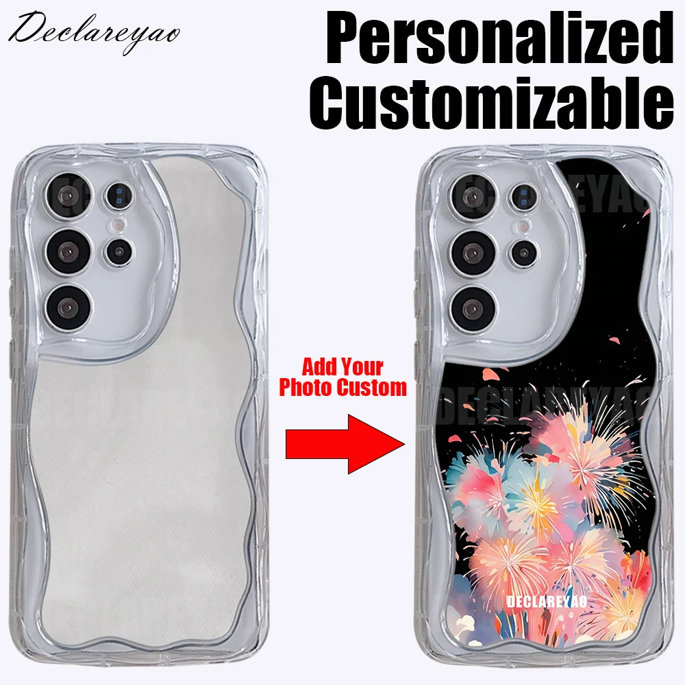 Персонализированный DIY индивидуальный фото матовый мягкий чехол для Samsung Galaxy S25 Ultra S24 FE S23 Plus S22 S21 S20 FE 2022, чехол