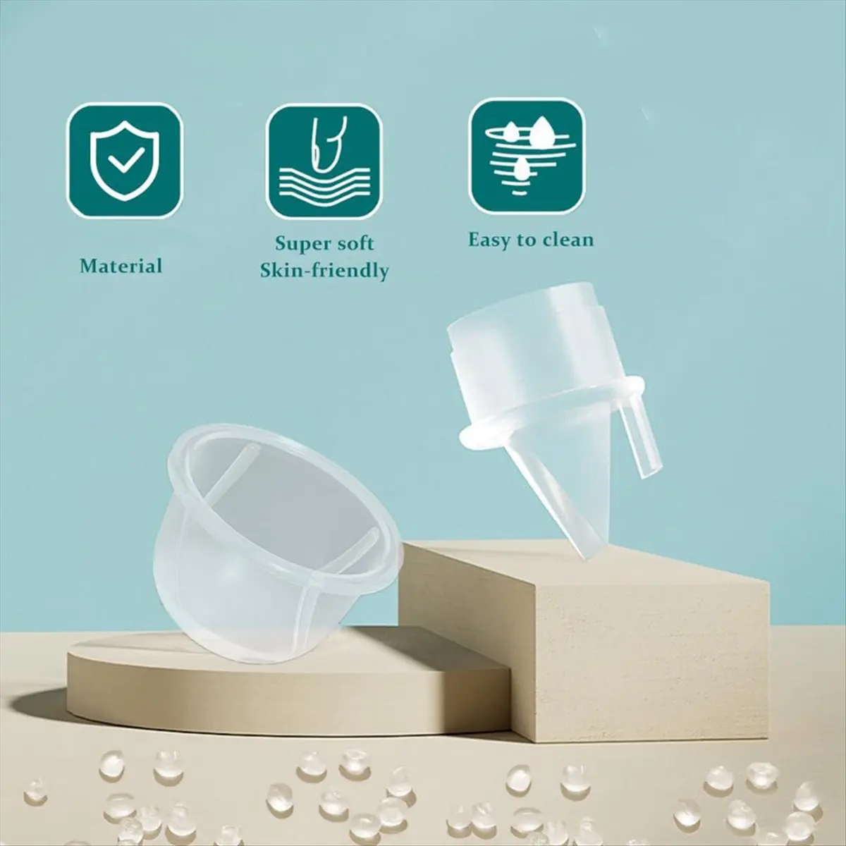 Zomee Z1/Z2/BabyBuddha/8782/8780/Motif Twist 搾乳器用バルブ 6 個とシリコンダイヤフラム 4 個