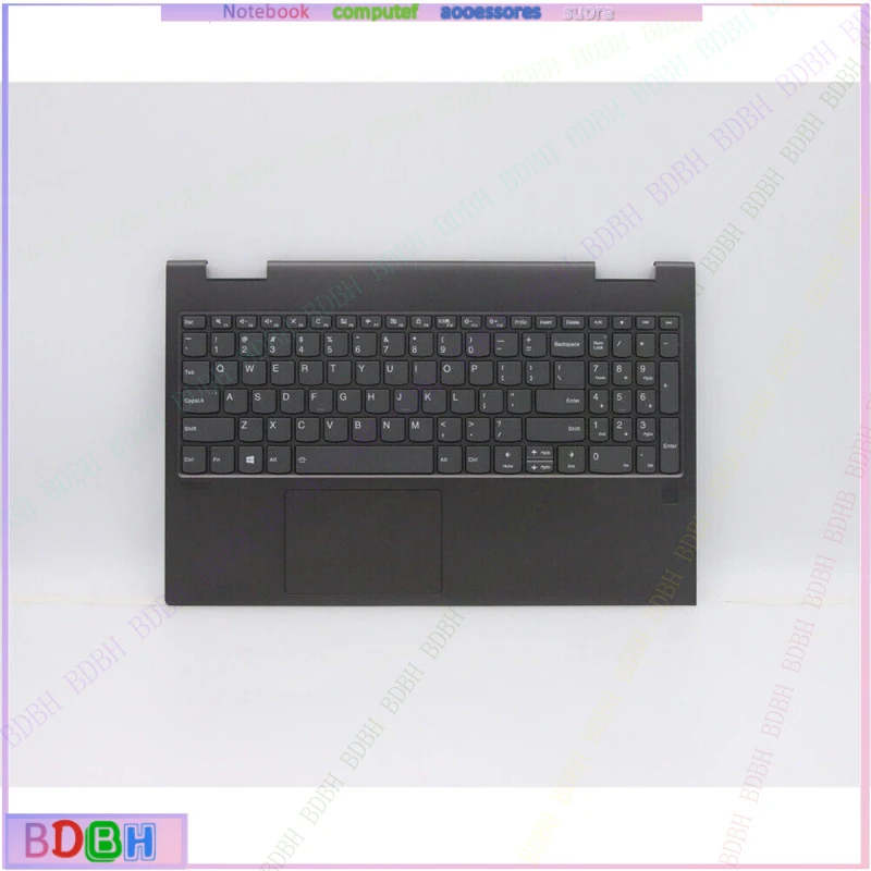 5CB0U43820 FOR LENOVO YOGA C740-15 Backlit Palmrest Keyboard US Iron Grey
