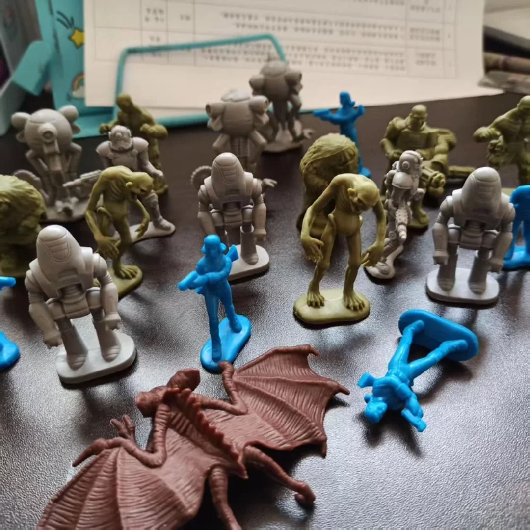 تماثيل إصدار Power Armor 76 الأصلية - تماثيل شطرنج جامعي مكونة من 24 قطعة، ديكور صغير مستورد جديد تمامًا #2