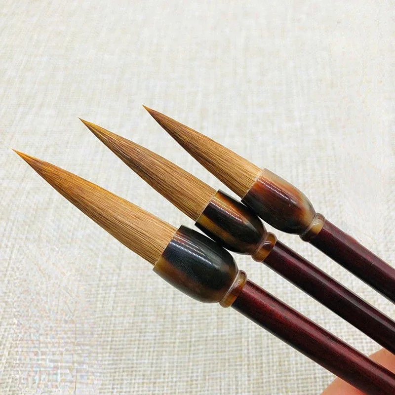 Weasel Rabbit Hair Brush Running Regular Script Official Script Cursive Brush Beginner Chinese Calligraphy Painting Brush Pen