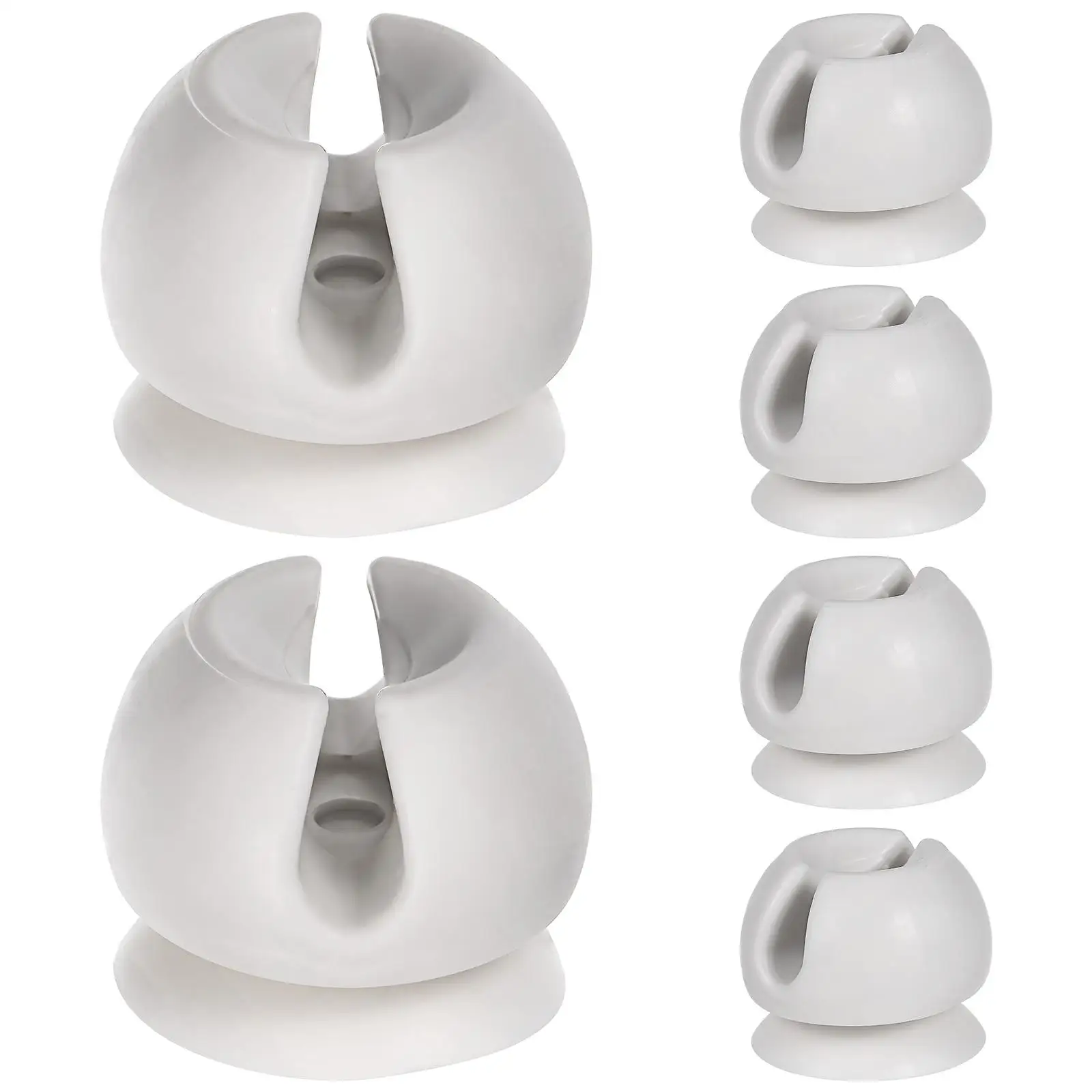 

6 Pcs Suction Toothbrush Holder Wall Concise Single Holders Plastic Mirror Bathroom Cup