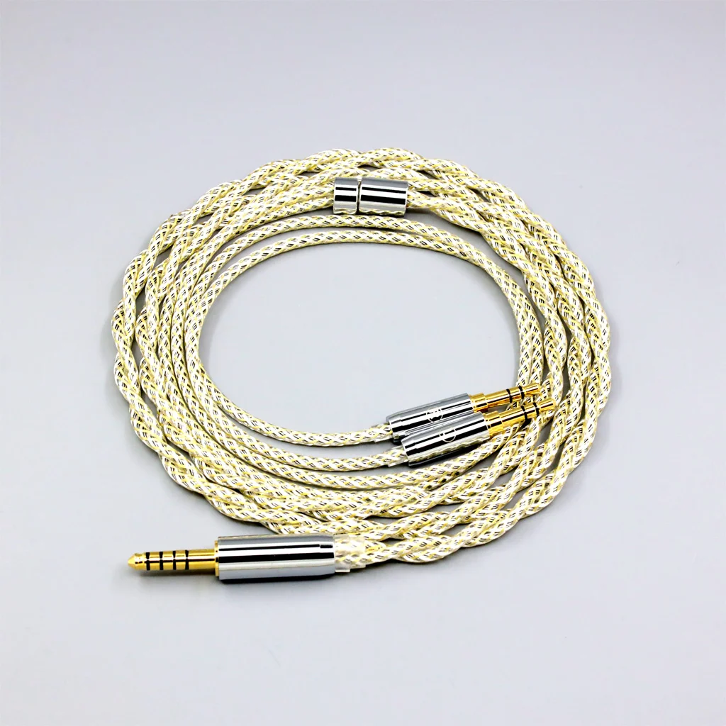 

TypeS 23AWG Litz Shielding Silver OCC Earphone Cable For Hifiman Sundara Ananda v3 HE1000se HE1000v2 HE6se he400se Arya 8920