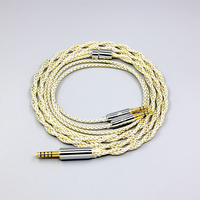 TypeS 23AWG Litz Shielding Silver OCC Earphone Cable For Hifiman Sundara Ananda v3 HE1000se HE1000v2 HE6se he400se Arya 8920