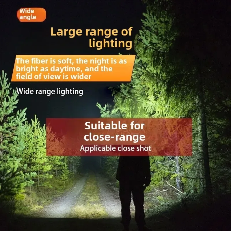 Powerful Flashlights Portable Rechargeable LED Camping Lamps Torch Light Waterproof Long Range Lanterns Self Defense