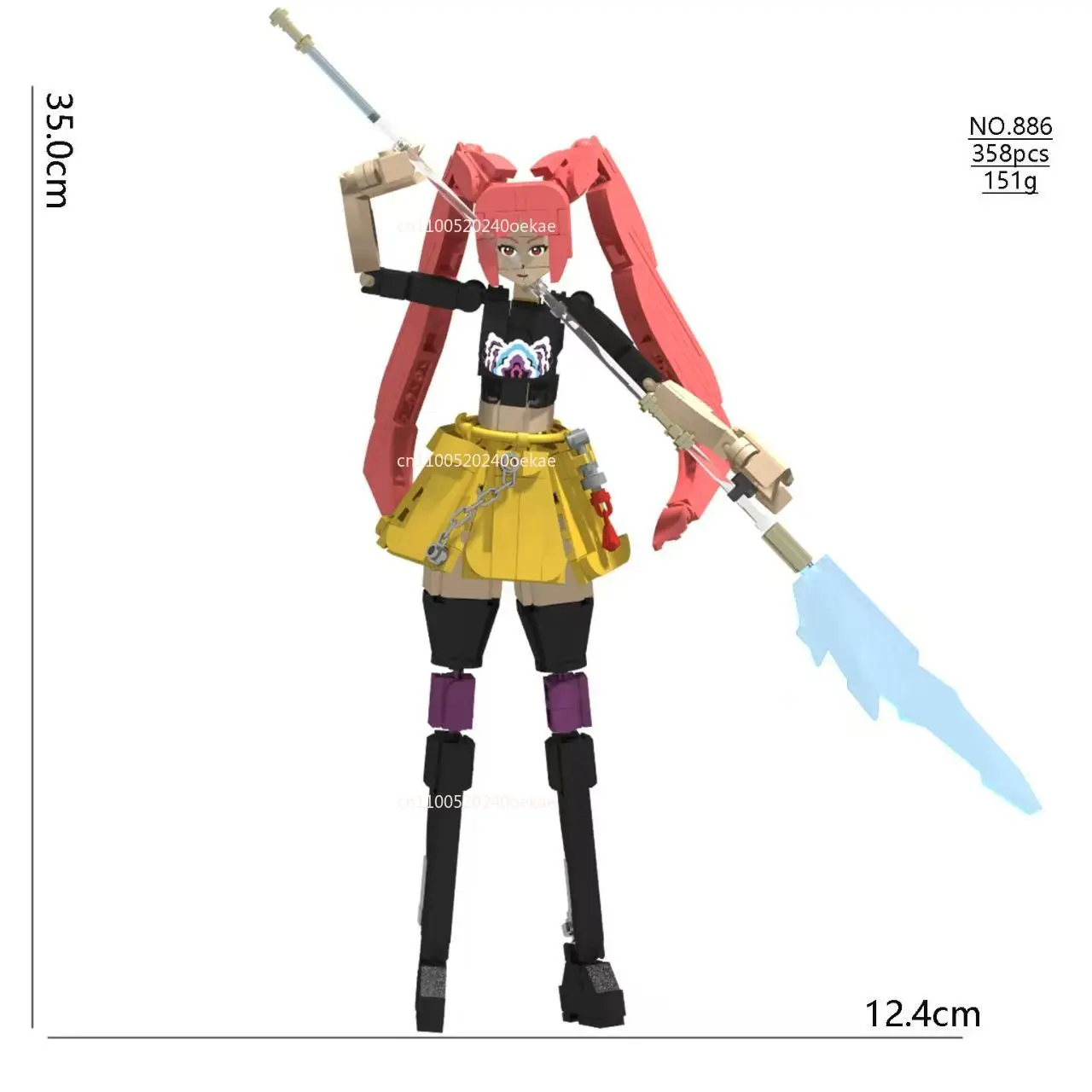Urocze Anime Dziewczyny Gwiazdy Łowcy Demonów Lew Kruk Klocki Model K POP Łowcy Demonów Kreatywne Zabawki Lew Kruk Prezent dla Dzieci