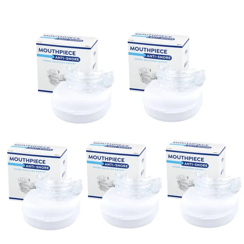 Anti Snoring Bruxism Mouth Guard Improve Sleeping Quality Anti Snoring And Apnea Snoring Device Mouth Guards with Storage Box