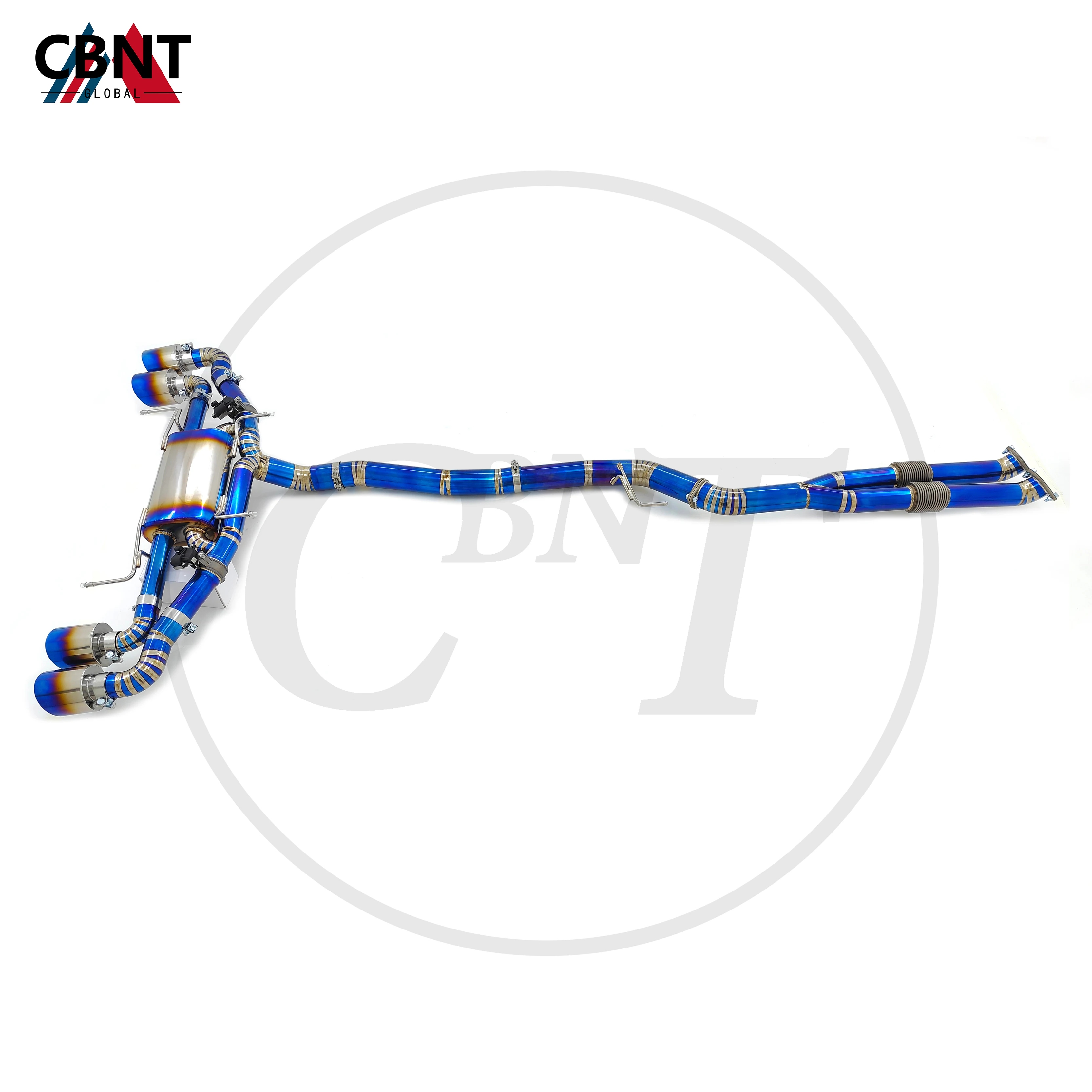 CBNT Valved Full Exhaust-Pipe for Nissan GTR R35 3.8T V6 